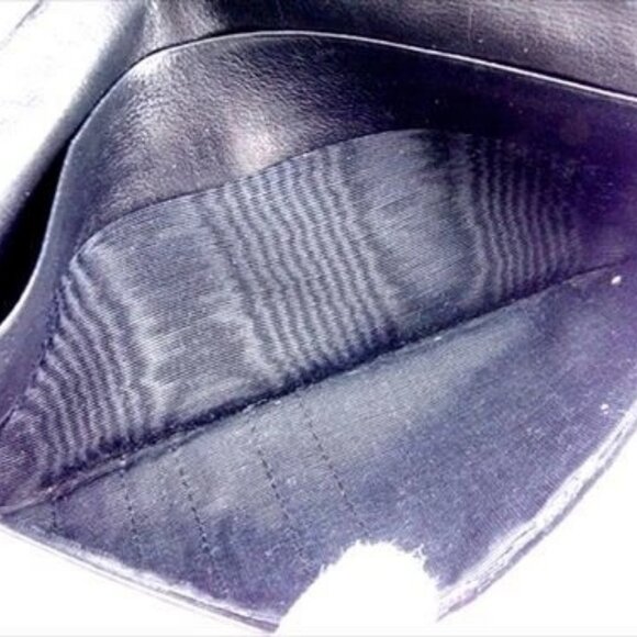 Chanel Wallet Purse Bifold Black Woman unisex Authentic Used T7384 - Picture 6 of 8